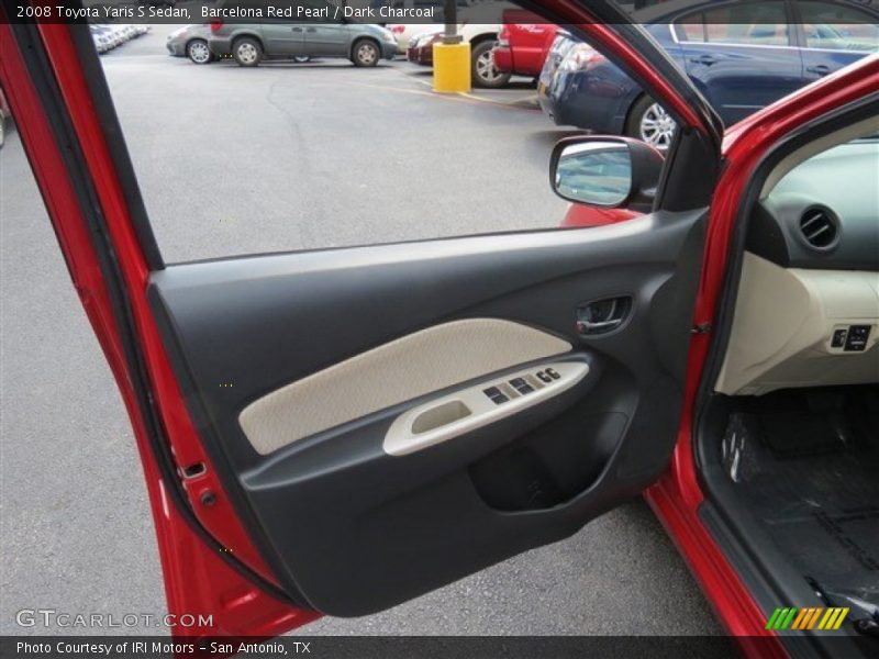 Barcelona Red Pearl / Dark Charcoal 2008 Toyota Yaris S Sedan