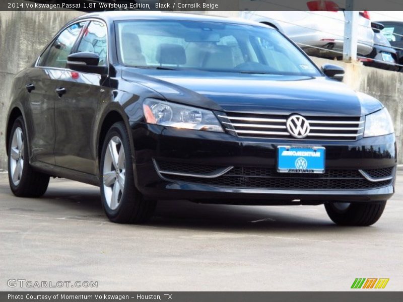 Black / Cornsilk Beige 2014 Volkswagen Passat 1.8T Wolfsburg Edition