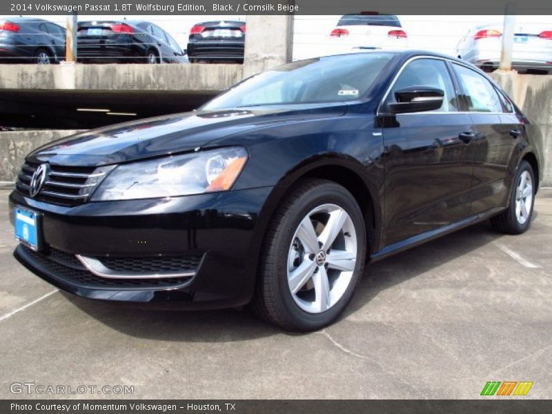 Black / Cornsilk Beige 2014 Volkswagen Passat 1.8T Wolfsburg Edition