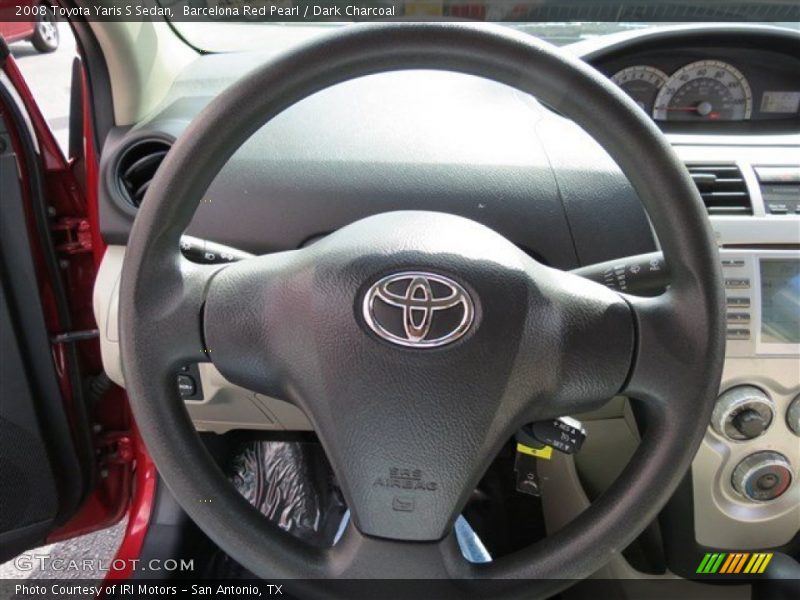 Barcelona Red Pearl / Dark Charcoal 2008 Toyota Yaris S Sedan