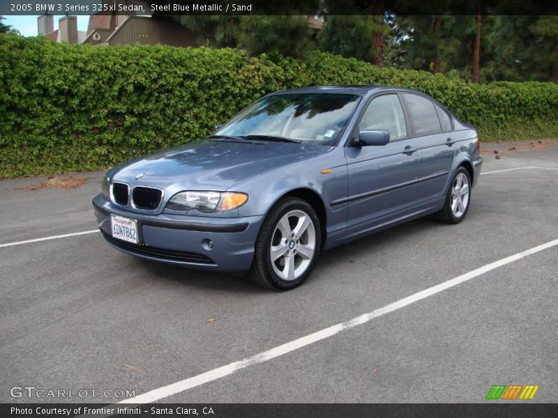 Steel Blue Metallic / Sand 2005 BMW 3 Series 325xi Sedan