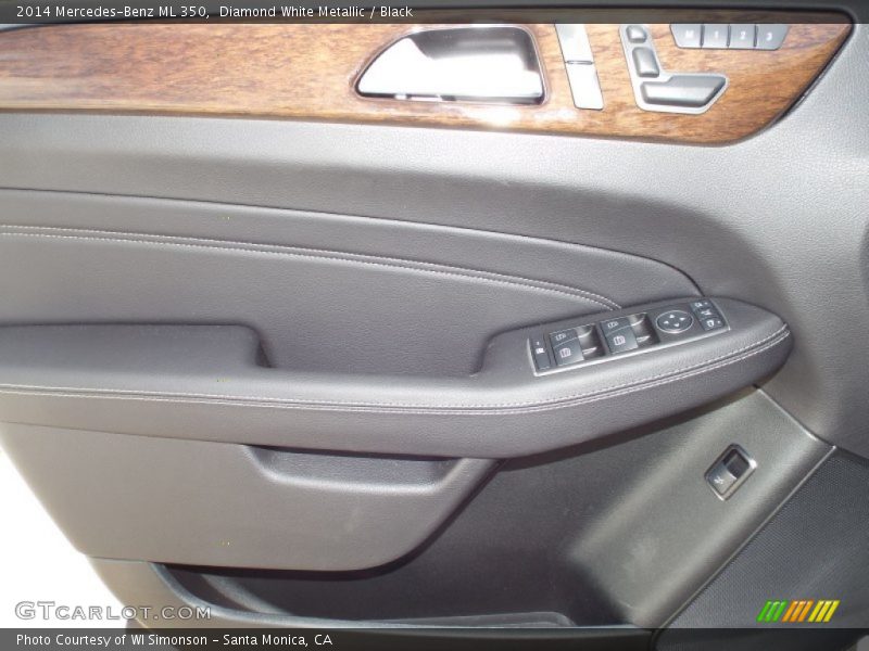 Diamond White Metallic / Black 2014 Mercedes-Benz ML 350