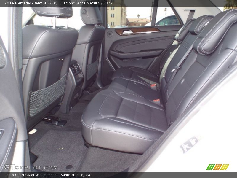 Diamond White Metallic / Black 2014 Mercedes-Benz ML 350