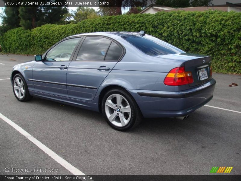 Steel Blue Metallic / Sand 2005 BMW 3 Series 325xi Sedan