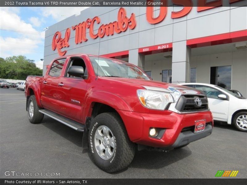 Barcelona Red Metallic / Graphite 2012 Toyota Tacoma V6 TRD Prerunner Double Cab
