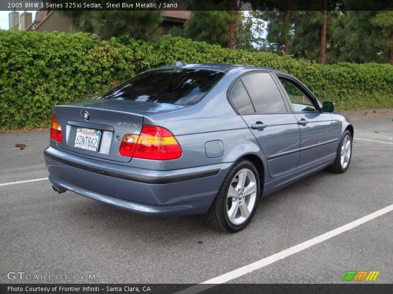 Steel Blue Metallic / Sand 2005 BMW 3 Series 325xi Sedan