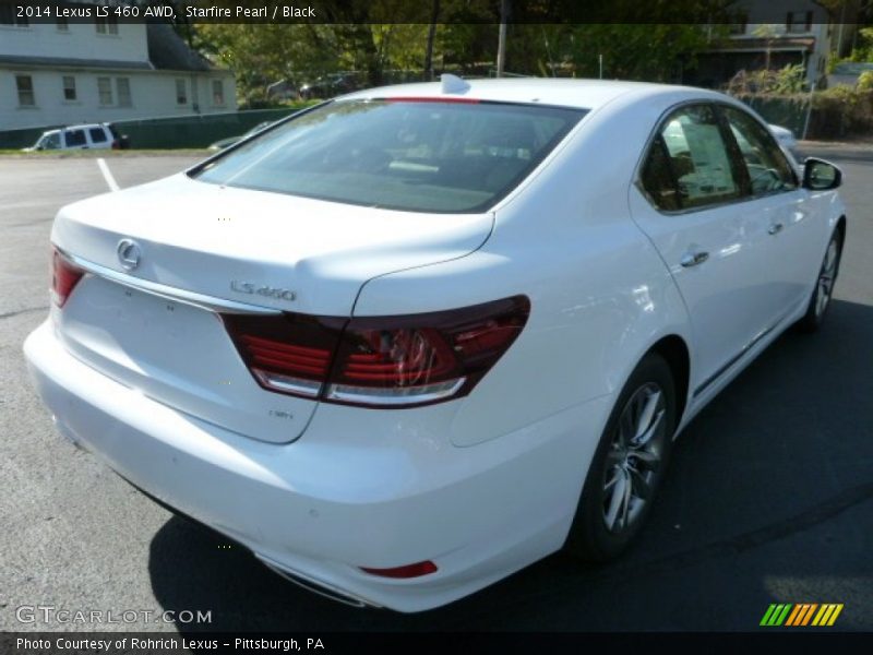 Starfire Pearl / Black 2014 Lexus LS 460 AWD
