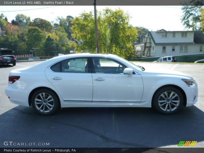 Starfire Pearl / Black 2014 Lexus LS 460 AWD