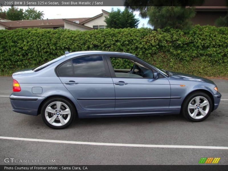 Steel Blue Metallic / Sand 2005 BMW 3 Series 325xi Sedan