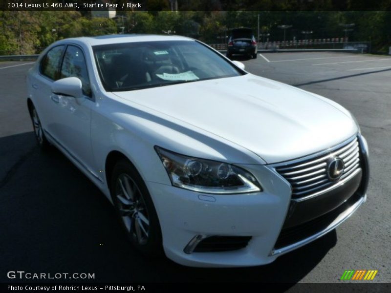 Starfire Pearl / Black 2014 Lexus LS 460 AWD
