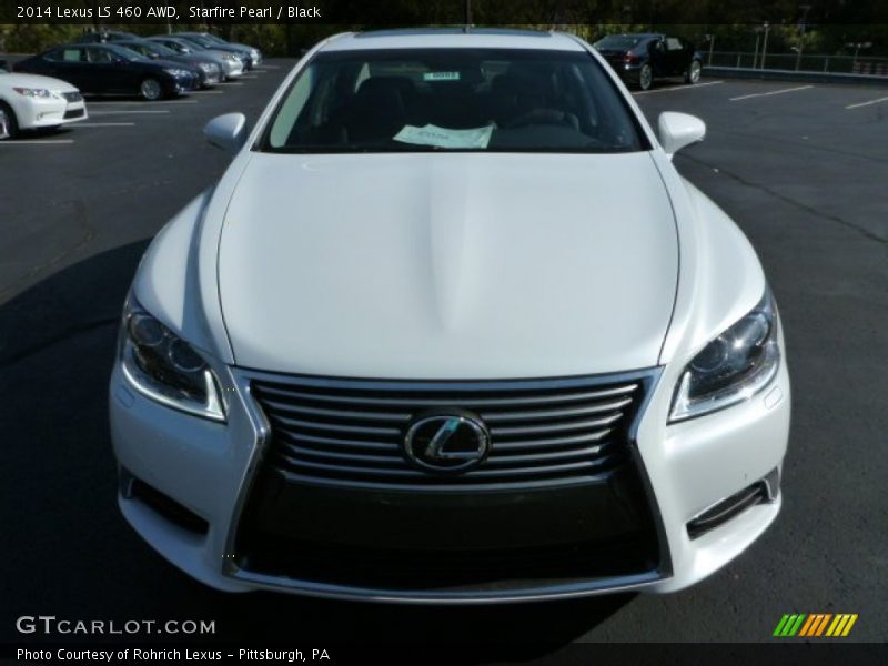 Starfire Pearl / Black 2014 Lexus LS 460 AWD
