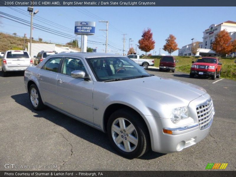 Bright Silver Metallic / Dark Slate Gray/Light Graystone 2006 Chrysler 300 C HEMI AWD