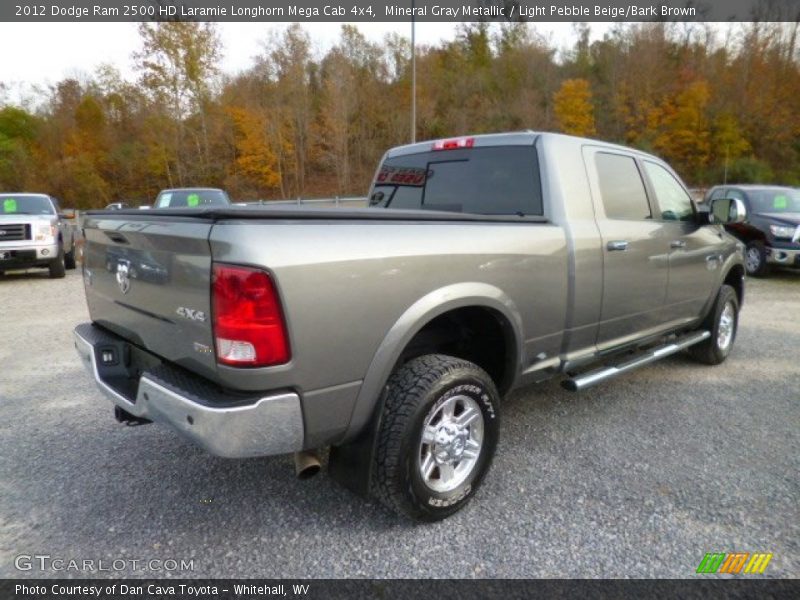 Mineral Gray Metallic / Light Pebble Beige/Bark Brown 2012 Dodge Ram 2500 HD Laramie Longhorn Mega Cab 4x4