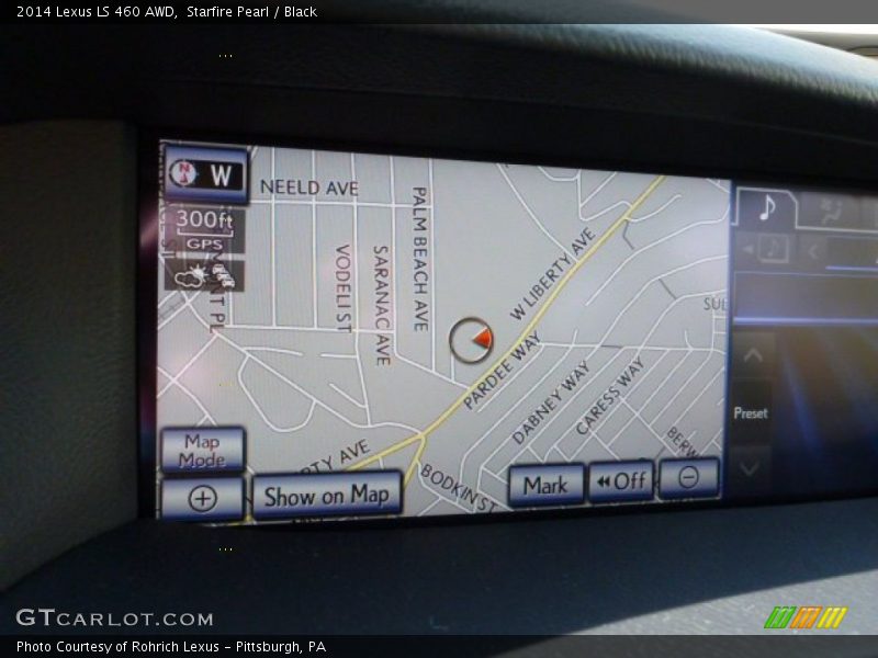 Starfire Pearl / Black 2014 Lexus LS 460 AWD