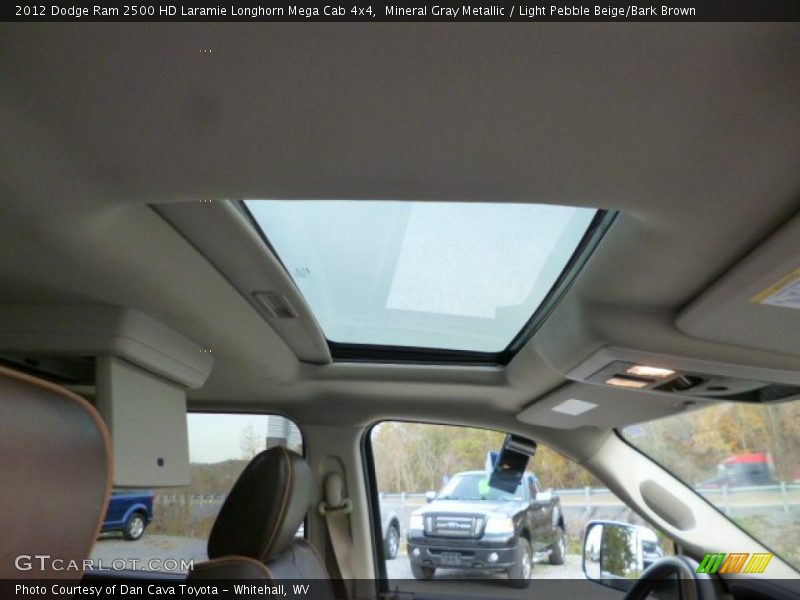 Mineral Gray Metallic / Light Pebble Beige/Bark Brown 2012 Dodge Ram 2500 HD Laramie Longhorn Mega Cab 4x4