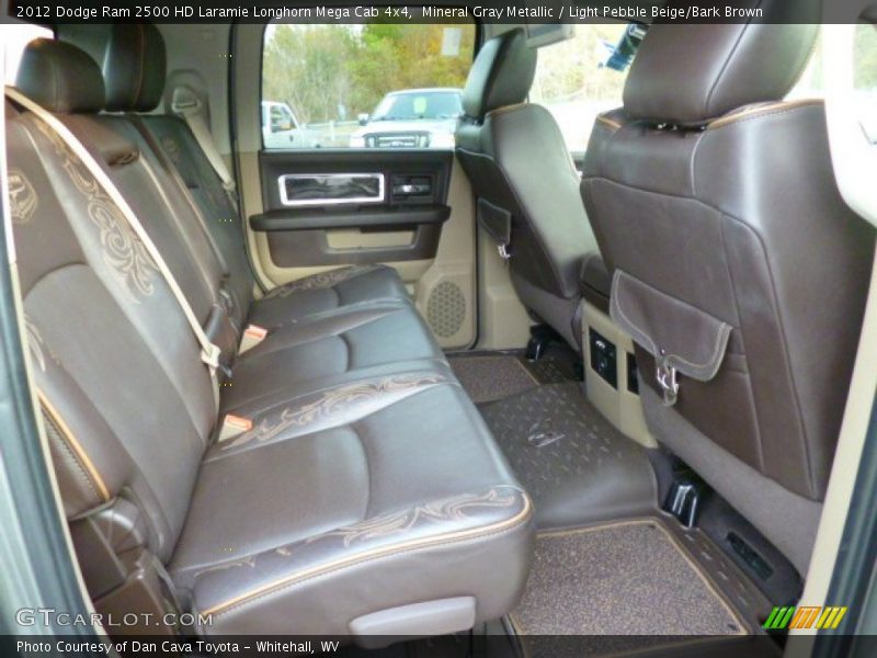 Mineral Gray Metallic / Light Pebble Beige/Bark Brown 2012 Dodge Ram 2500 HD Laramie Longhorn Mega Cab 4x4