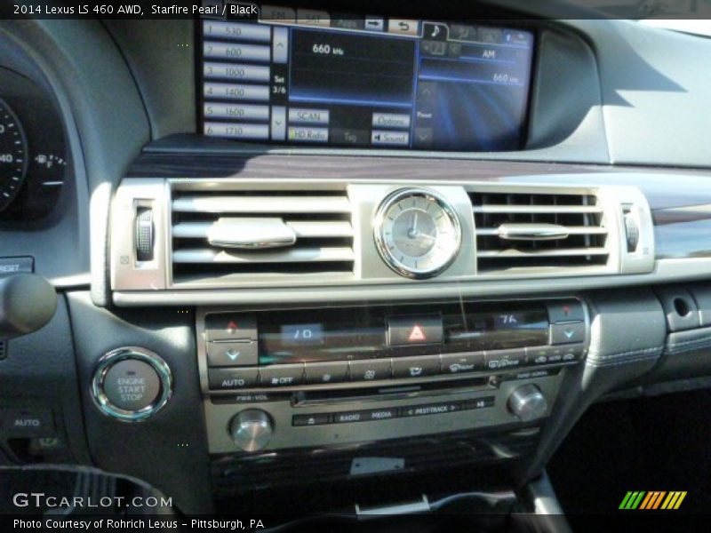 Starfire Pearl / Black 2014 Lexus LS 460 AWD