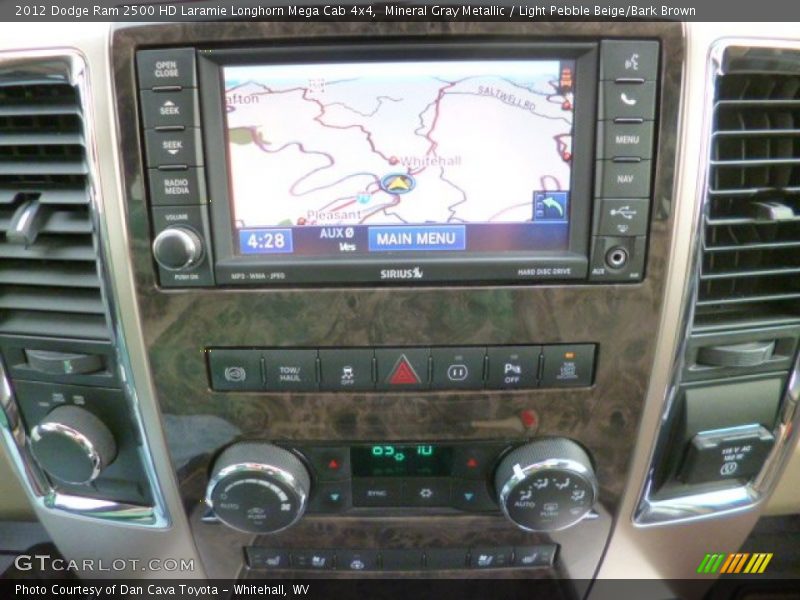 Mineral Gray Metallic / Light Pebble Beige/Bark Brown 2012 Dodge Ram 2500 HD Laramie Longhorn Mega Cab 4x4