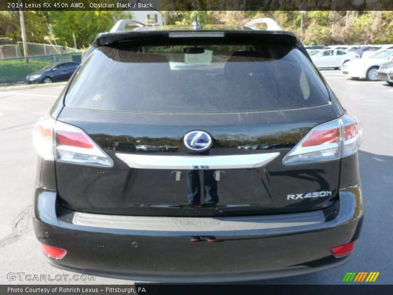 Obsidian Black / Black 2014 Lexus RX 450h AWD