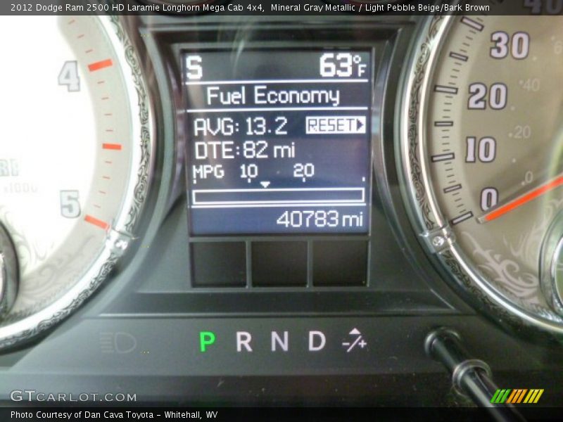 Mineral Gray Metallic / Light Pebble Beige/Bark Brown 2012 Dodge Ram 2500 HD Laramie Longhorn Mega Cab 4x4