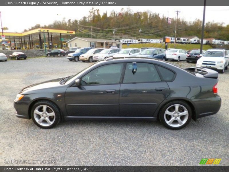 Diamond Gray Metallic / Off Black 2009 Subaru Legacy 2.5i Sedan