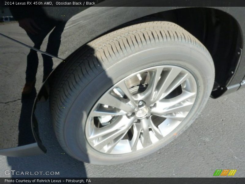 Obsidian Black / Black 2014 Lexus RX 450h AWD