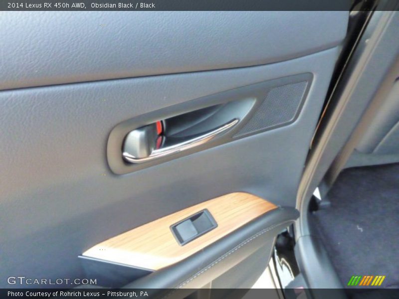 Obsidian Black / Black 2014 Lexus RX 450h AWD