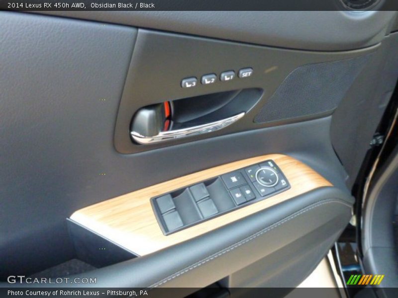 Obsidian Black / Black 2014 Lexus RX 450h AWD