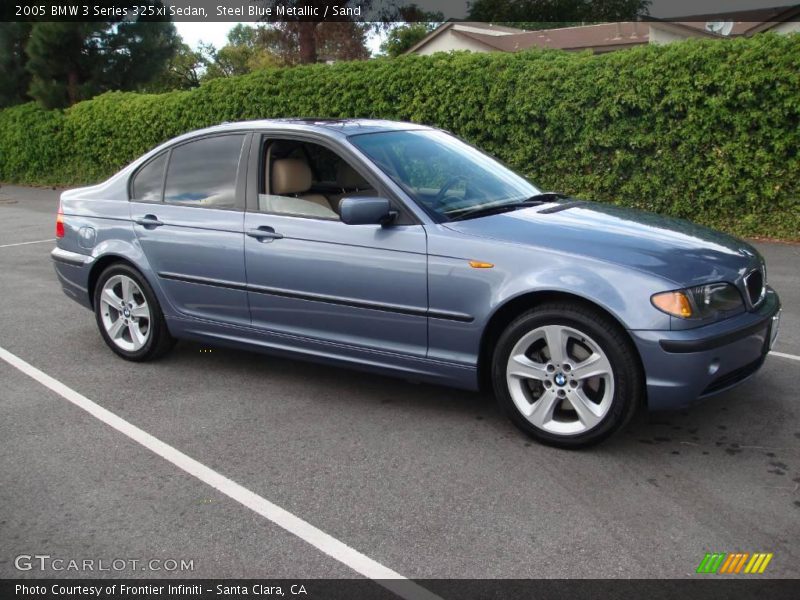 Steel Blue Metallic / Sand 2005 BMW 3 Series 325xi Sedan