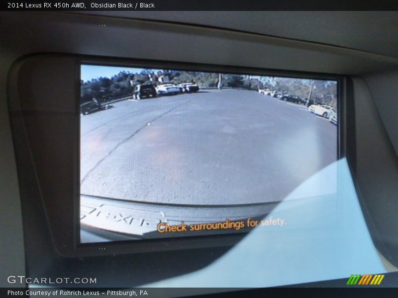 Obsidian Black / Black 2014 Lexus RX 450h AWD
