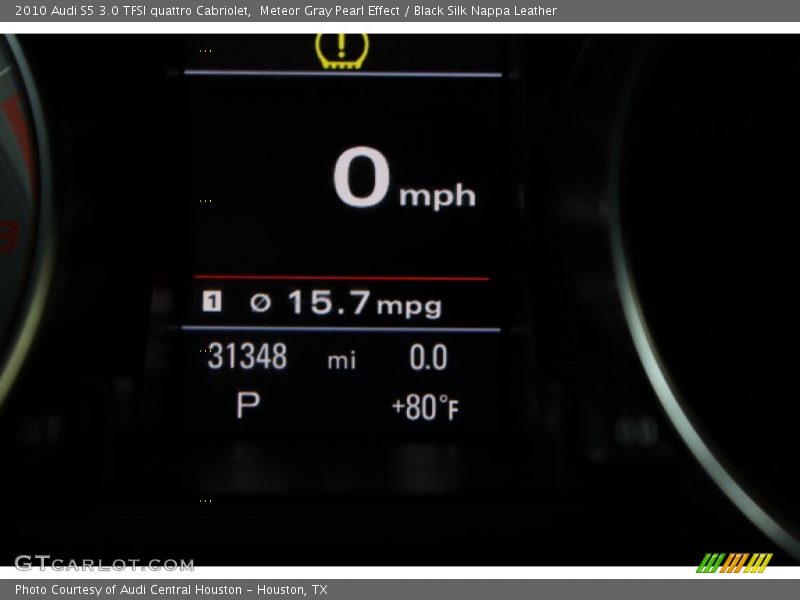 Meteor Gray Pearl Effect / Black Silk Nappa Leather 2010 Audi S5 3.0 TFSI quattro Cabriolet