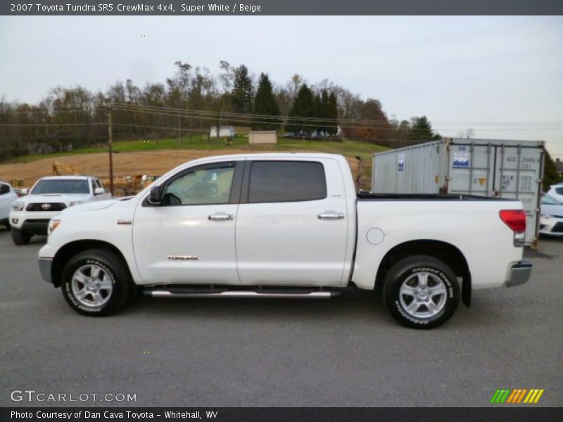 Super White / Beige 2007 Toyota Tundra SR5 CrewMax 4x4