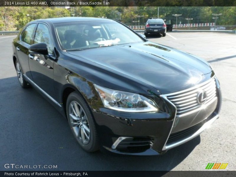 Obsidian Black / Black/Saddle Tan 2014 Lexus LS 460 AWD