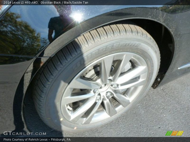 Obsidian Black / Black/Saddle Tan 2014 Lexus LS 460 AWD