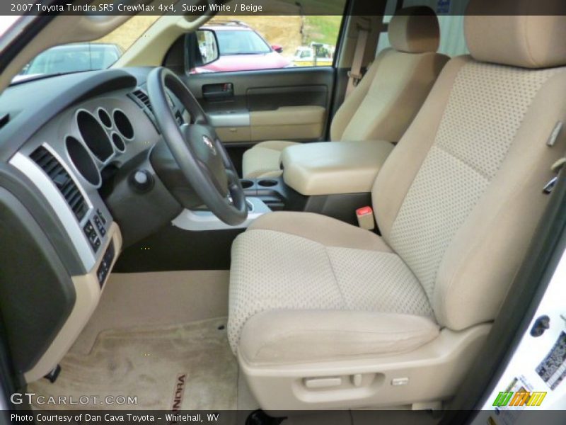 Super White / Beige 2007 Toyota Tundra SR5 CrewMax 4x4