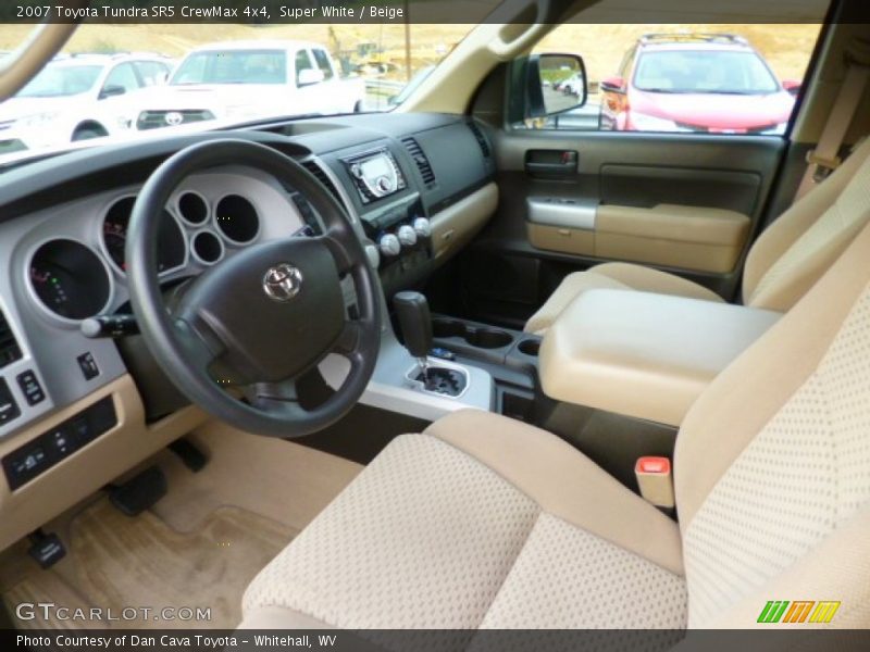 Super White / Beige 2007 Toyota Tundra SR5 CrewMax 4x4