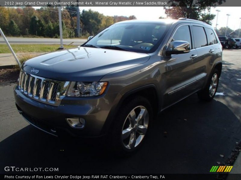 Mineral Gray Metallic / New Saddle/Black 2012 Jeep Grand Cherokee Overland Summit 4x4