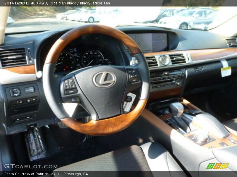 Black/Saddle Tan Interior - 2014 LS 460 AWD 