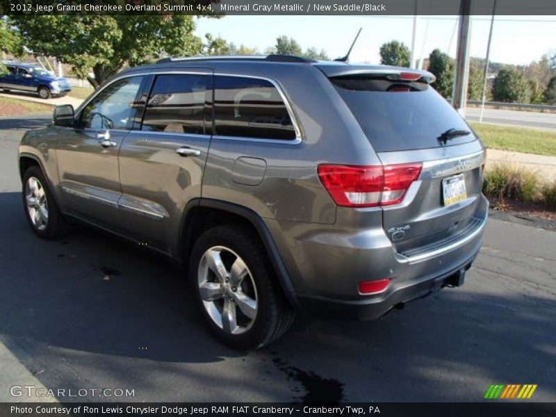Mineral Gray Metallic / New Saddle/Black 2012 Jeep Grand Cherokee Overland Summit 4x4