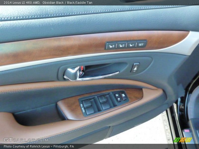 Obsidian Black / Black/Saddle Tan 2014 Lexus LS 460 AWD