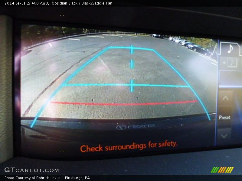 Obsidian Black / Black/Saddle Tan 2014 Lexus LS 460 AWD
