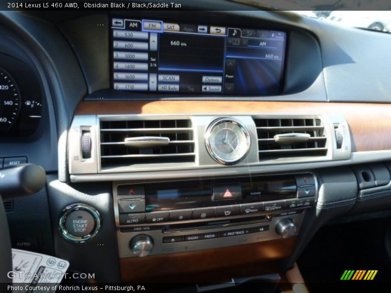 Controls of 2014 LS 460 AWD