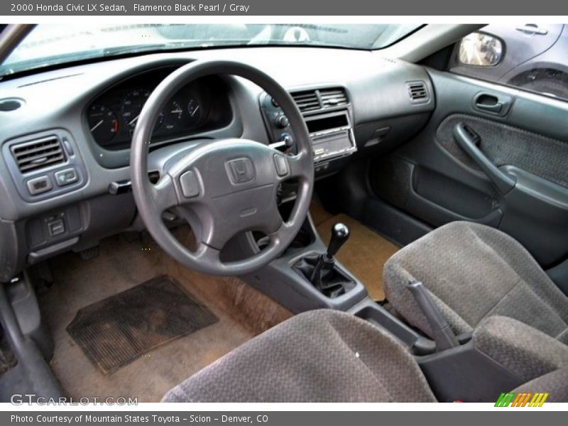 Gray Interior - 2000 Civic LX Sedan 