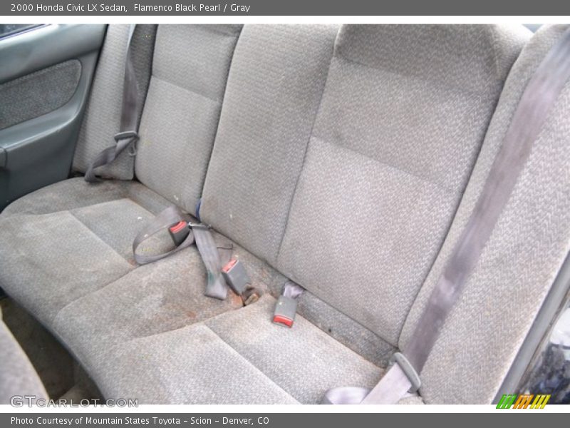 Rear Seat of 2000 Civic LX Sedan