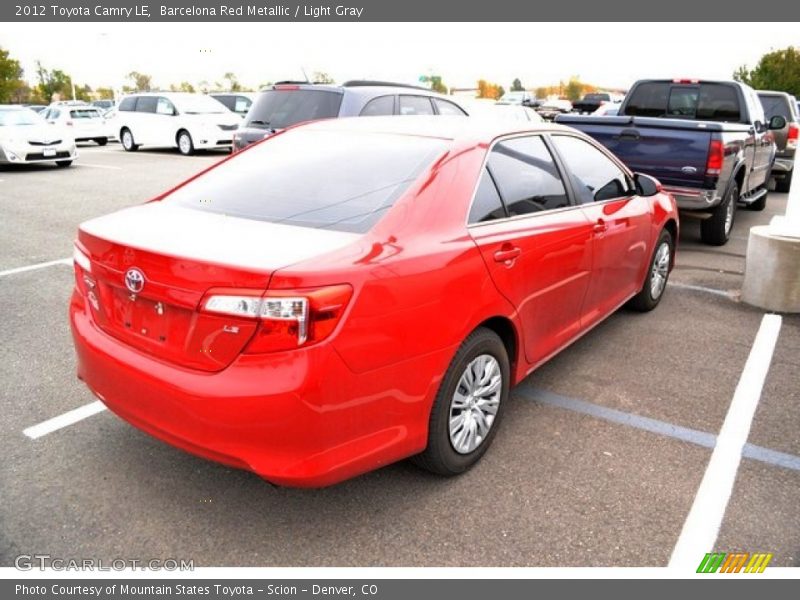 Barcelona Red Metallic / Light Gray 2012 Toyota Camry LE