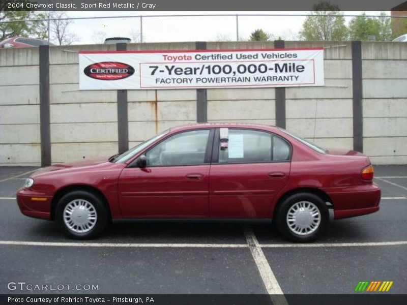 Sport Red Metallic / Gray 2004 Chevrolet Classic