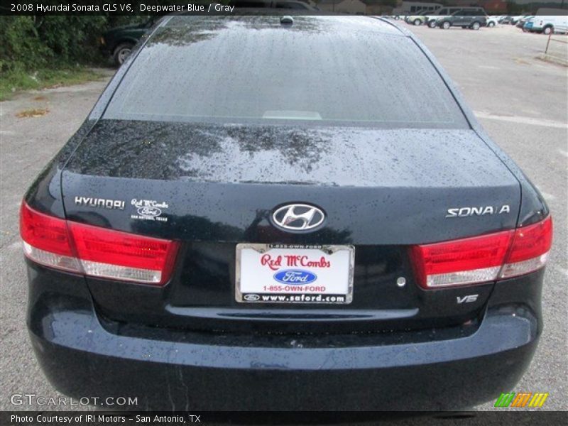 Deepwater Blue / Gray 2008 Hyundai Sonata GLS V6