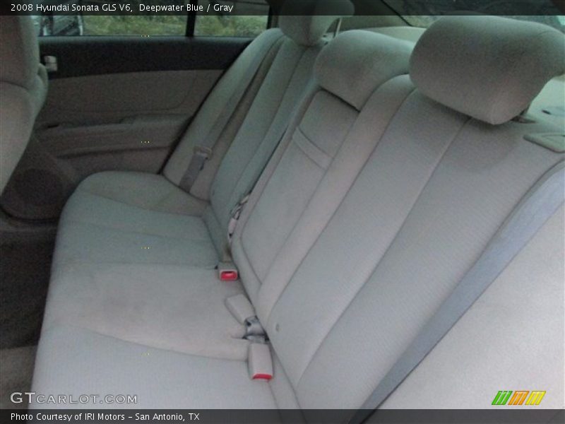 Deepwater Blue / Gray 2008 Hyundai Sonata GLS V6