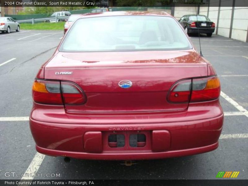 Sport Red Metallic / Gray 2004 Chevrolet Classic