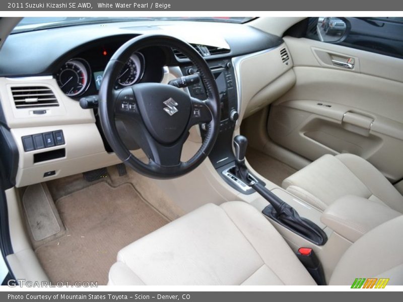 Beige Interior - 2011 Kizashi SE AWD 